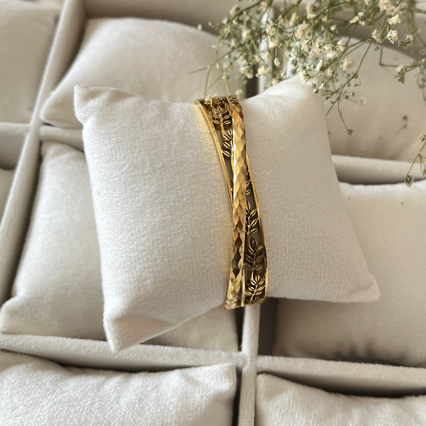 Gold Leaf Cuff Bracelet