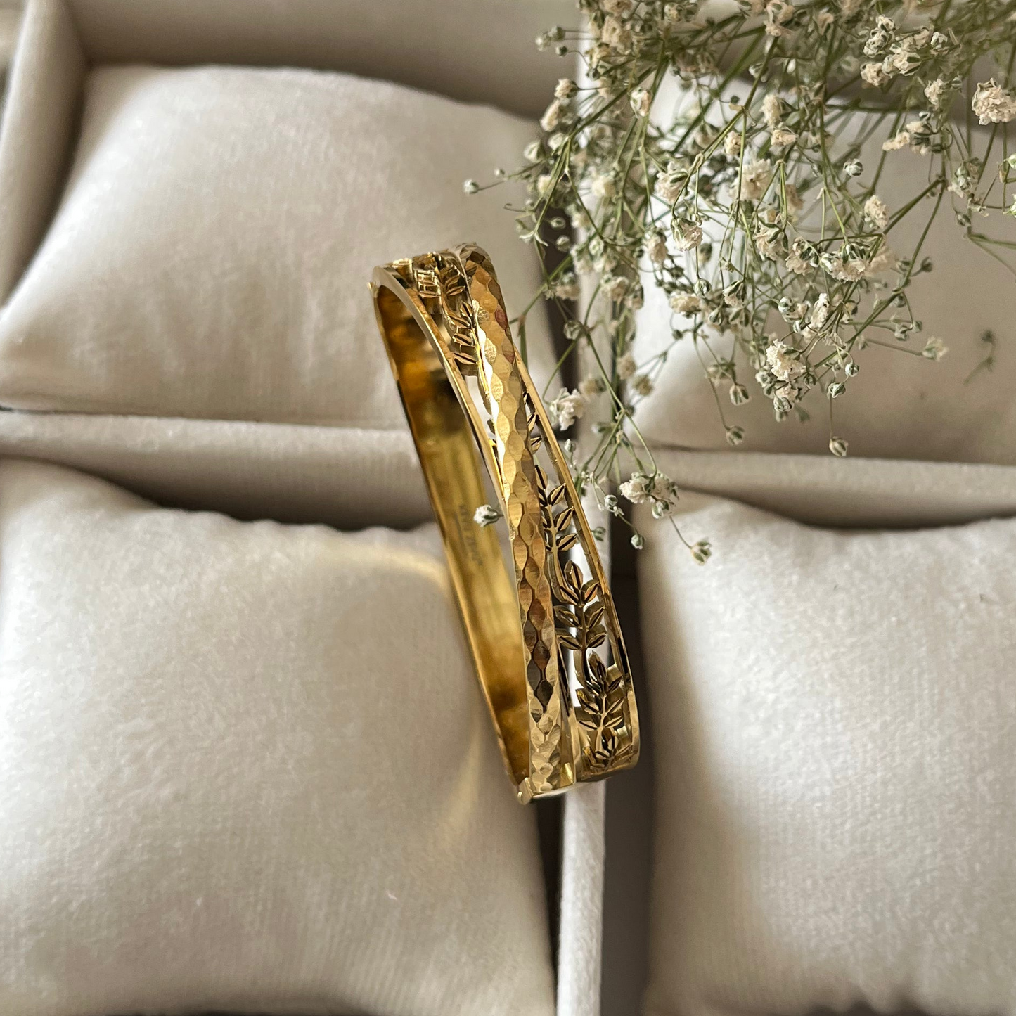 Gold Leaf Cuff Bracelet