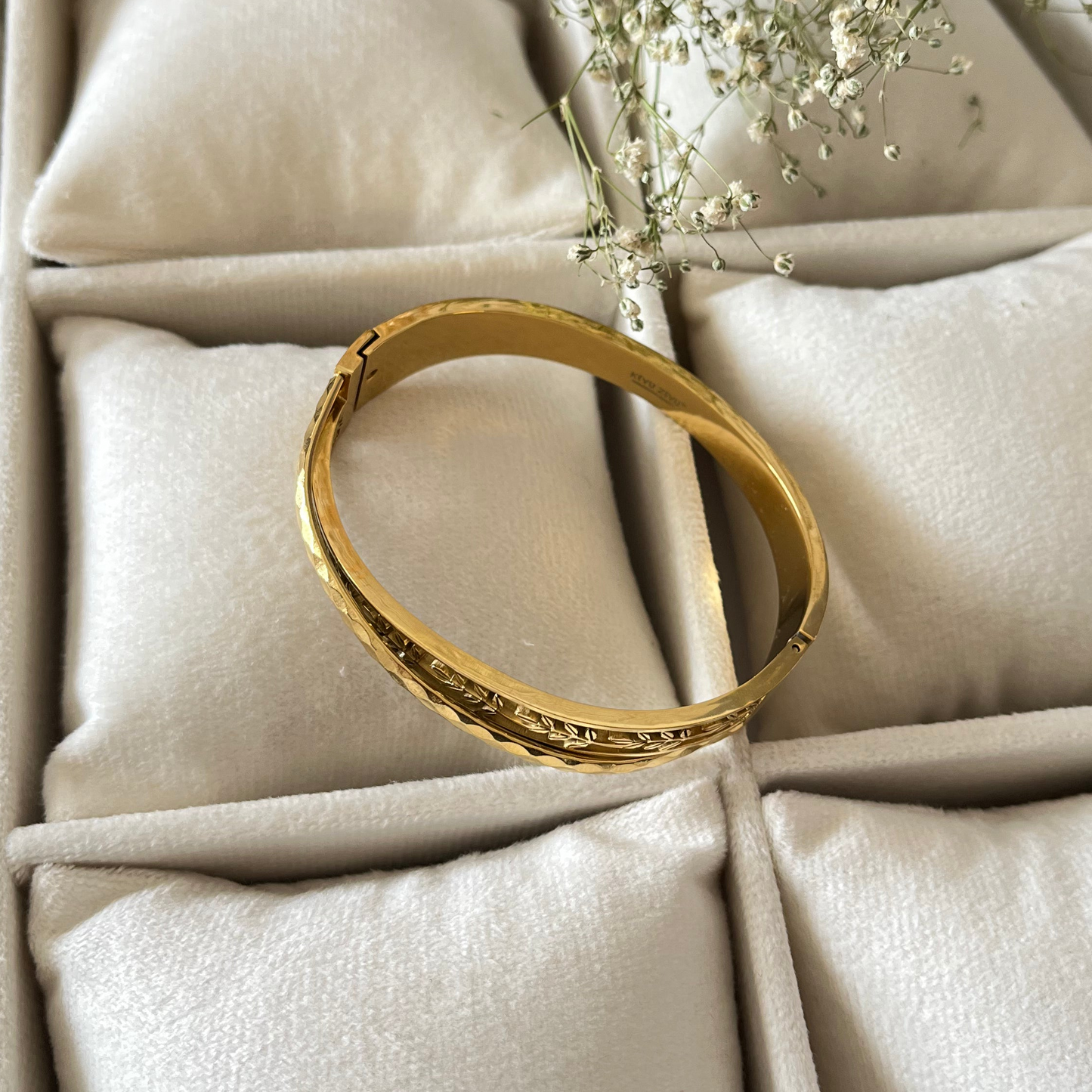 Gold Leaf Cuff Bracelet