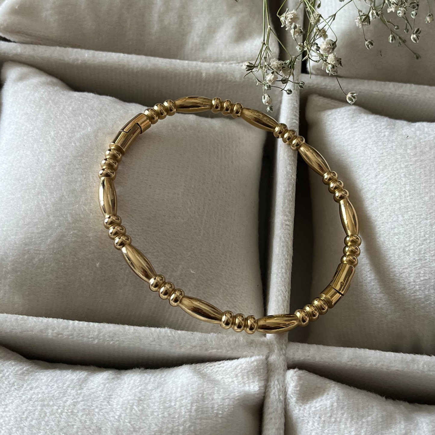 Textured Gold Bracelet