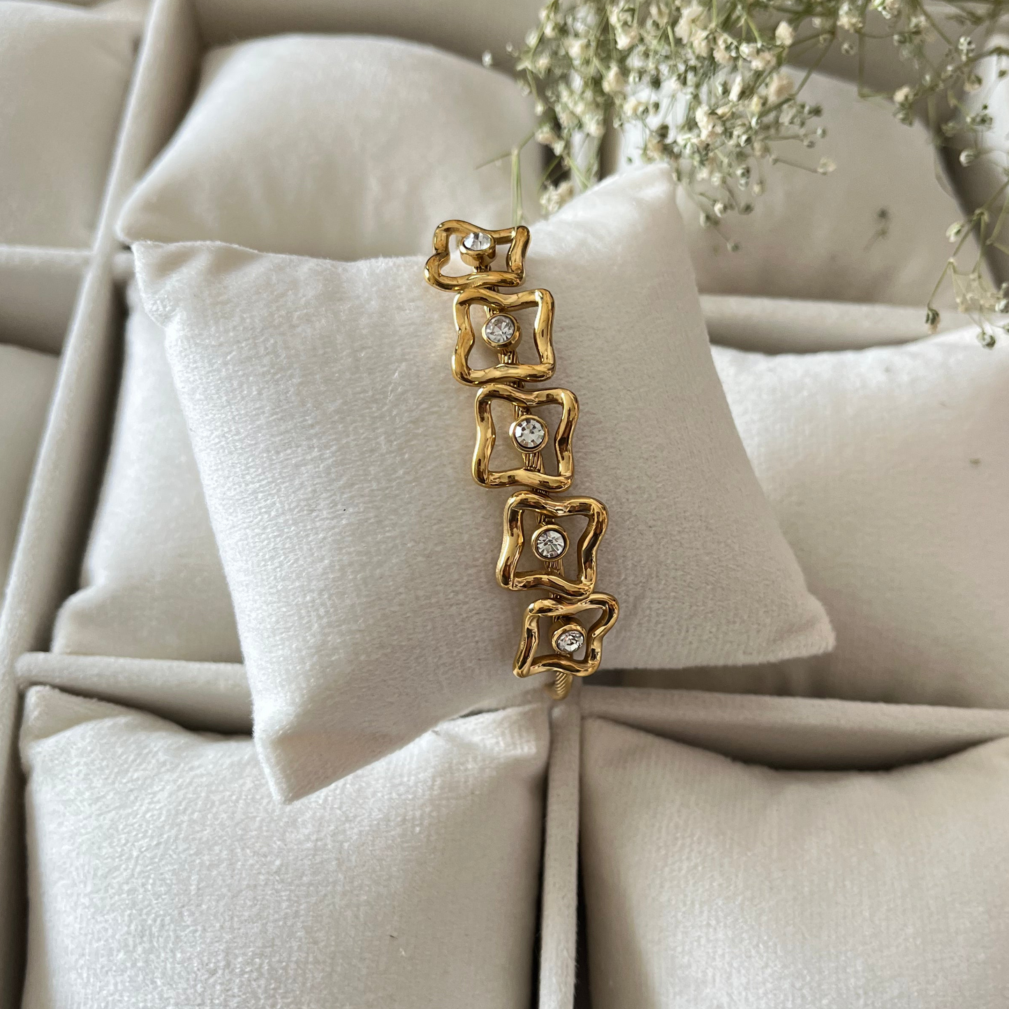 Square AD Cuff Bracelet
