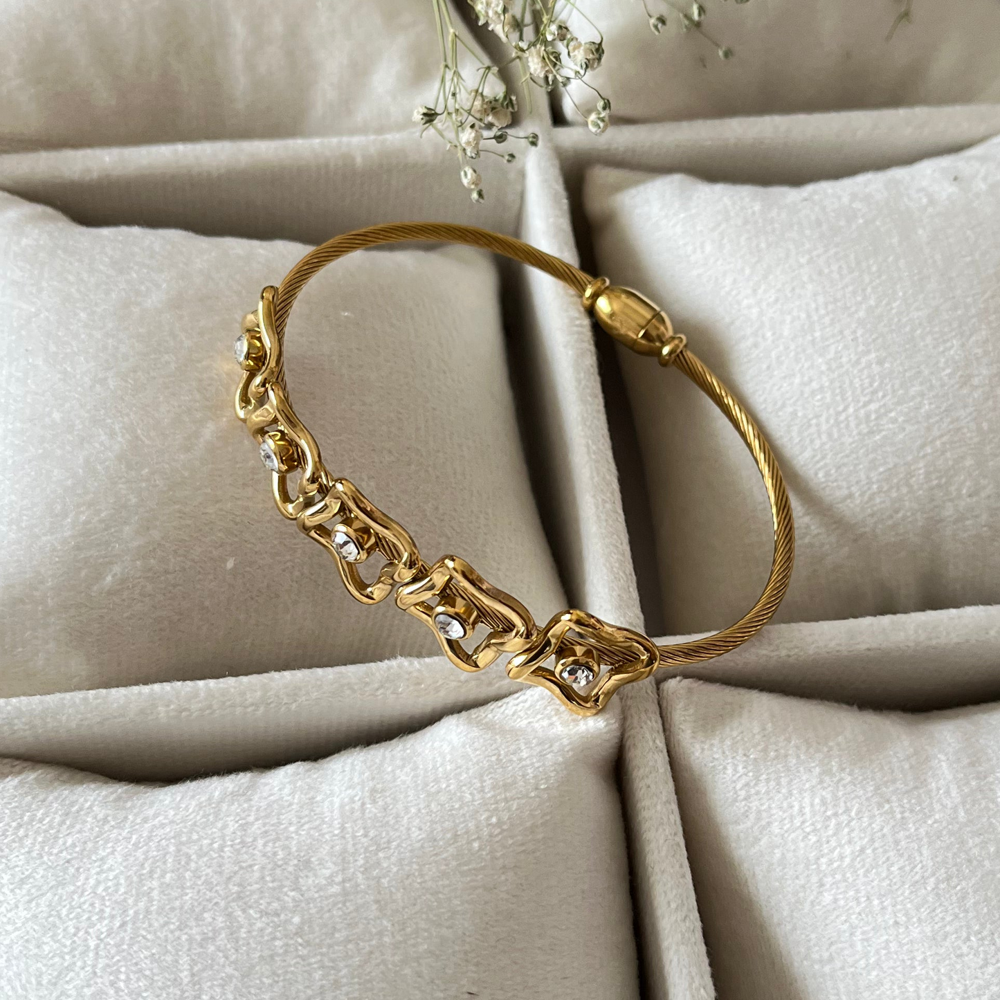 Square AD Cuff Bracelet