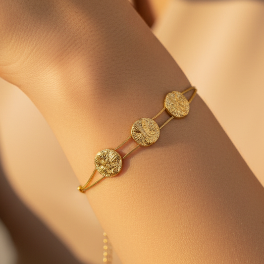 Gold Coins Chain Bracelet