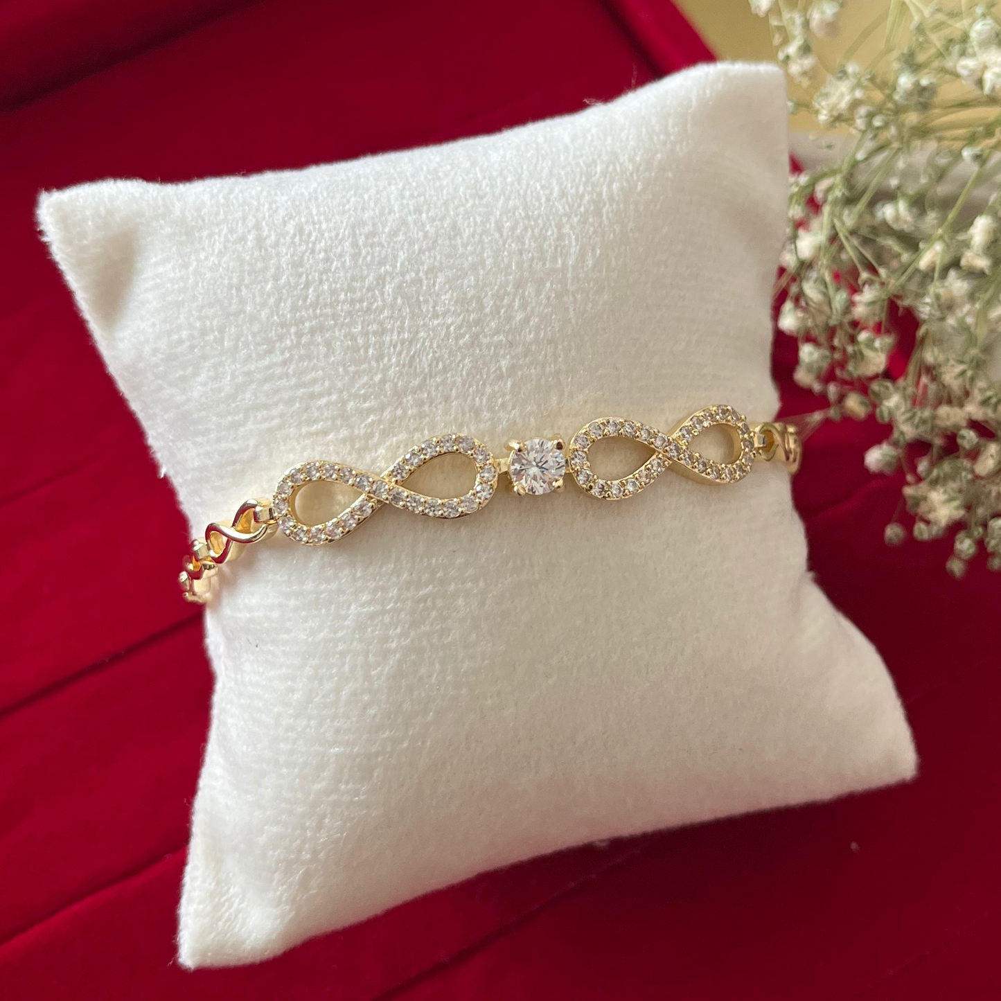 Diamond Infinity Chain Bracelet