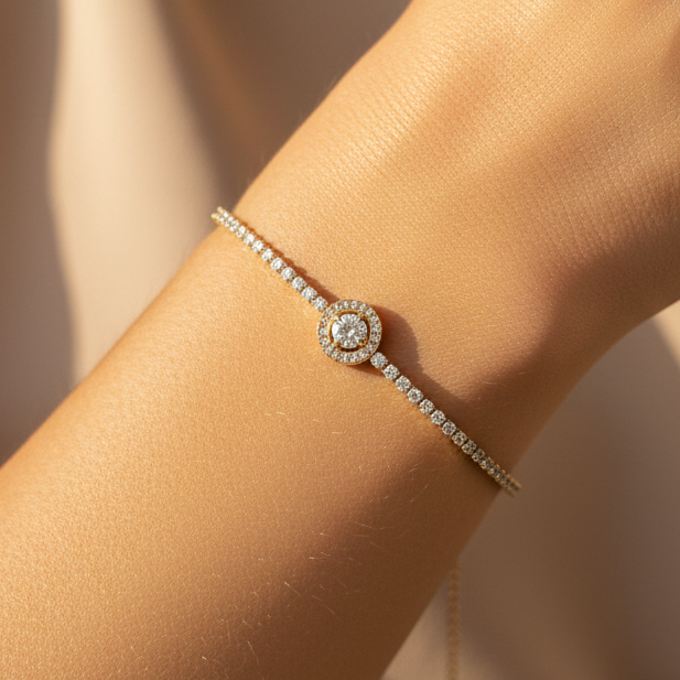 Diamond Tennis Chain Bracelet