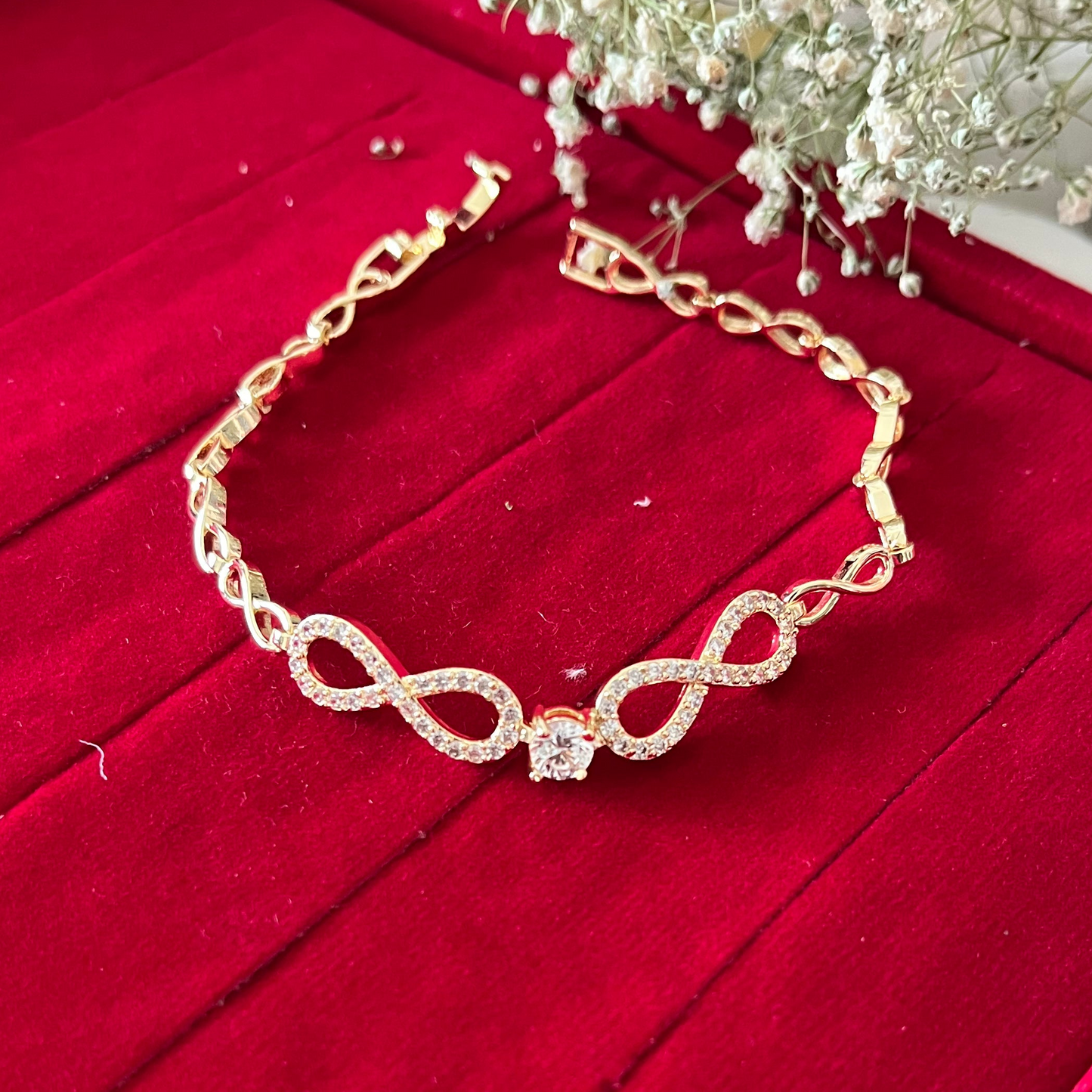 Diamond Infinity Chain Bracelet