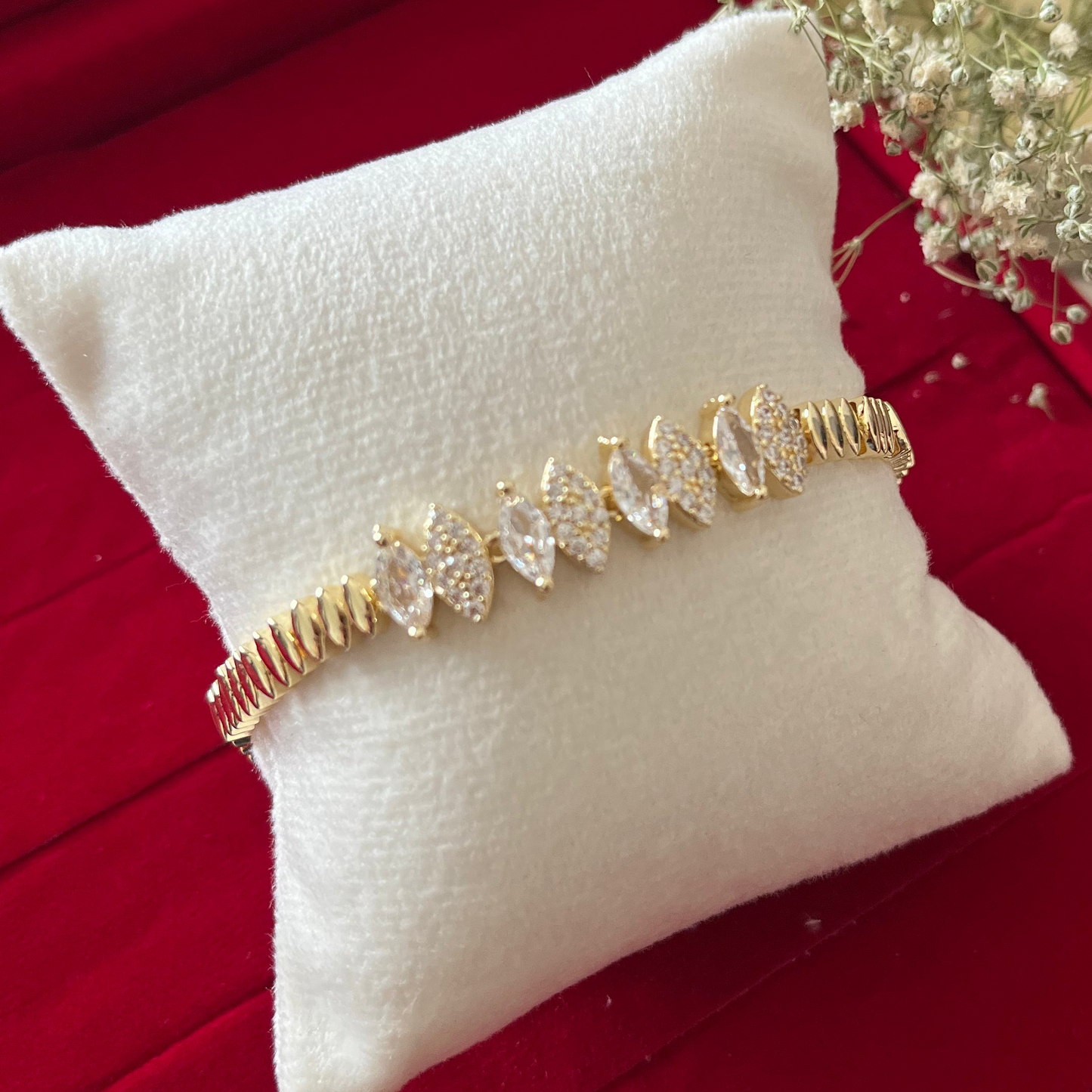 Diamond Gold Chain Bracelet