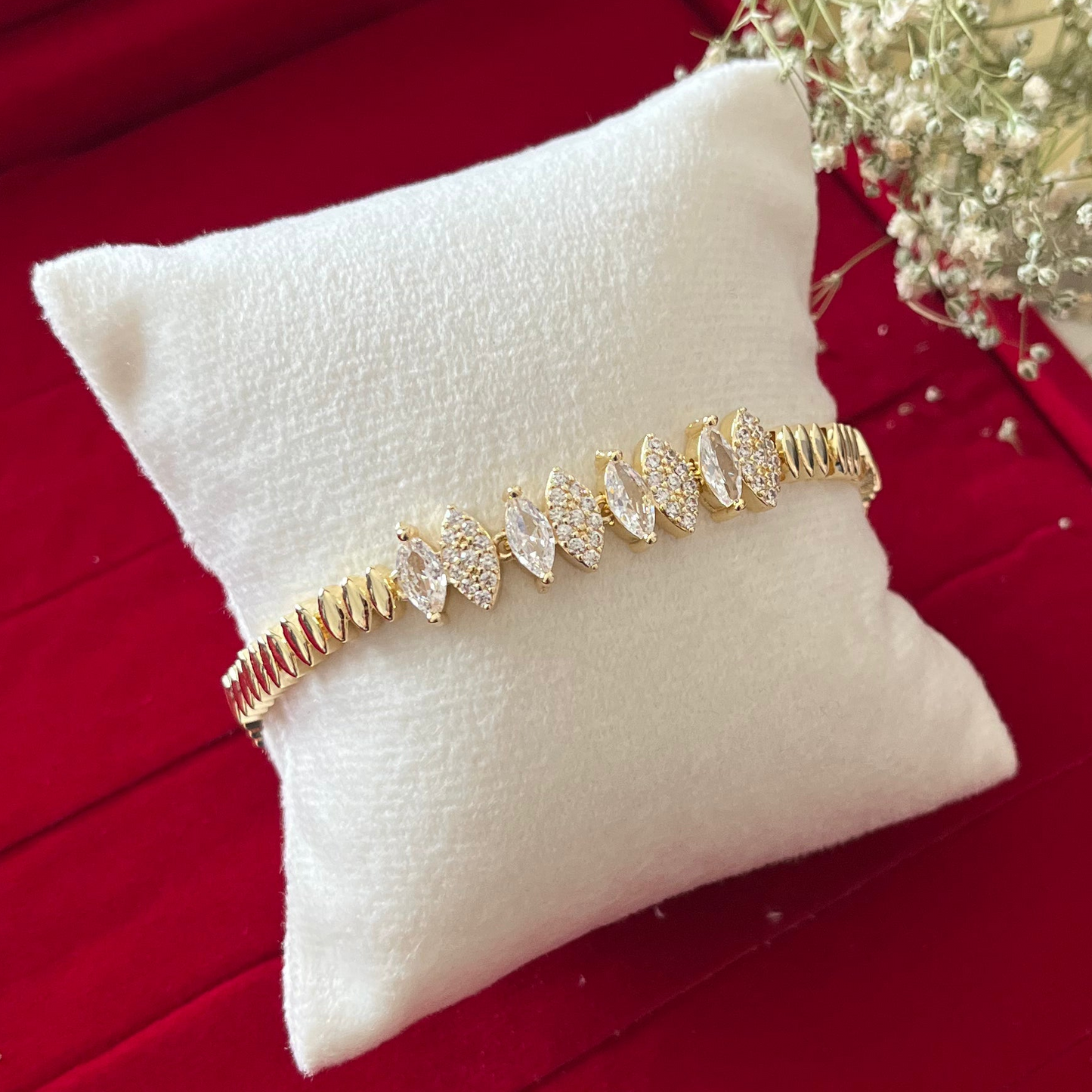 Diamond Gold Chain Bracelet