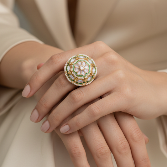 Statement Kundan Rings