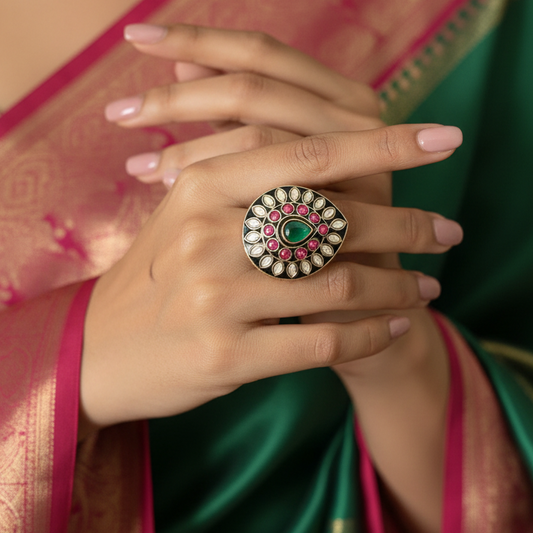Statement Kundan Rings