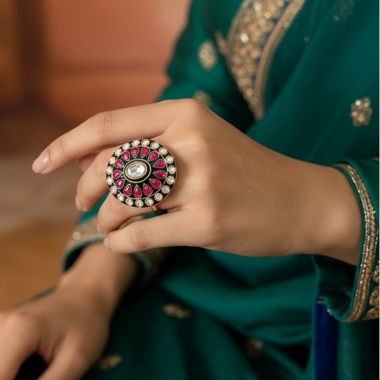 Statement Kundan Rings