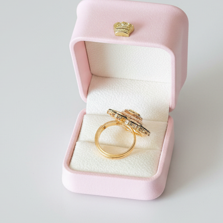 Flower Kundan Rings