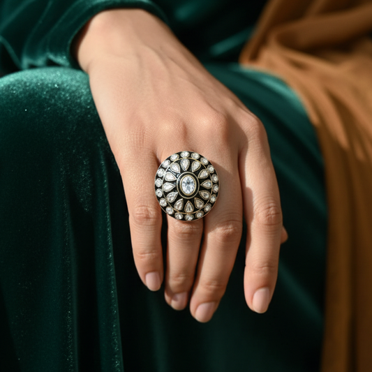 Statement Kundan Rings