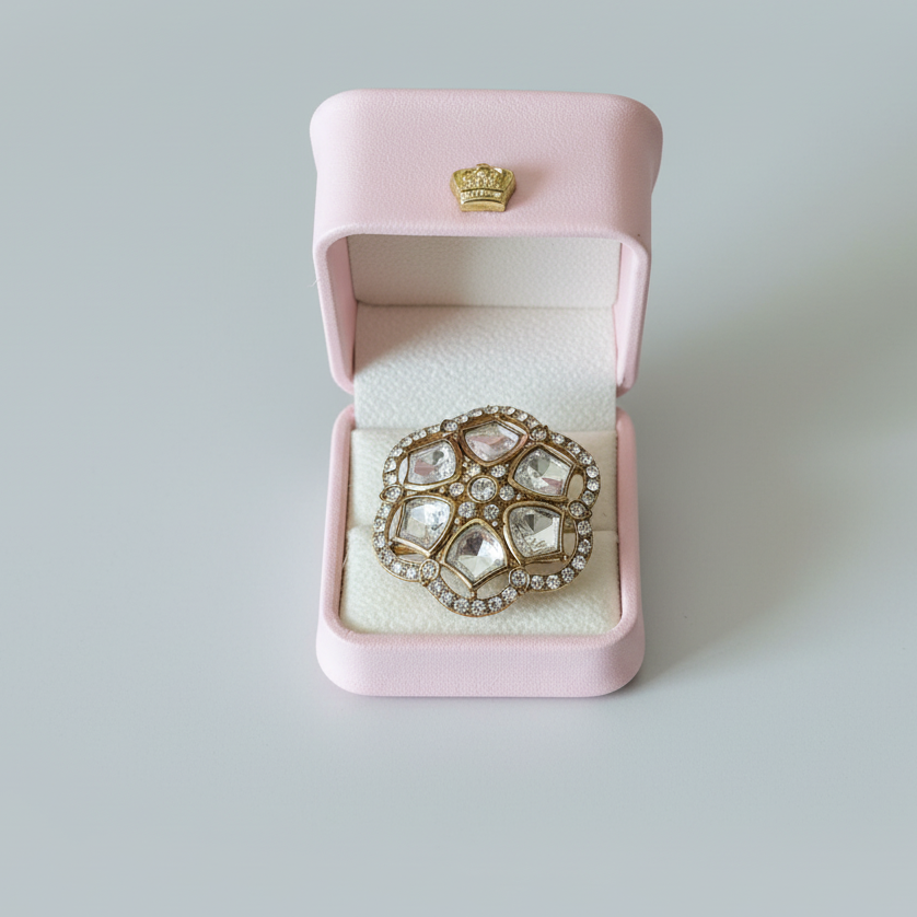 Statement Kundan Zircon Rings