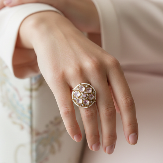 Statement Kundan Zircon Rings