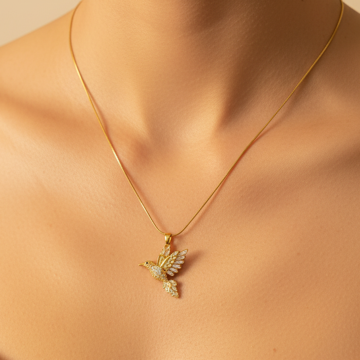 Bird Pendant Chain Necklace