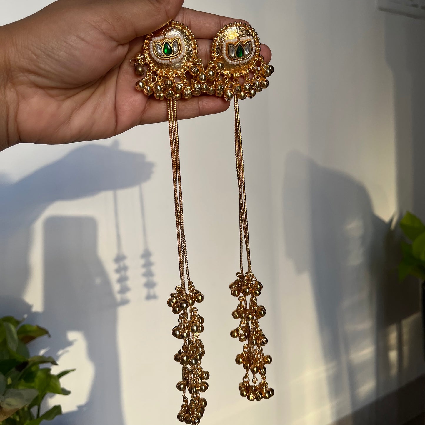 Brass Ghungroo Kashmiri Earrings