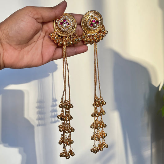 Brass Ghungroo Kashmiri Earrings