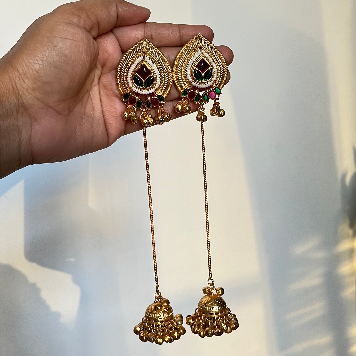Brass Ghungroo Kashmiri Earrings