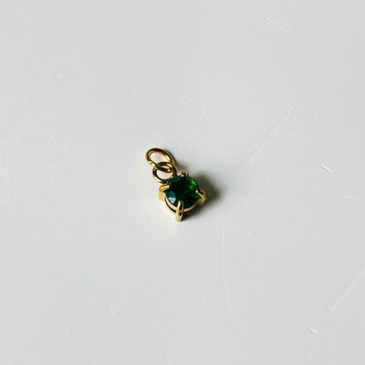 Dark Green Stone Charm Only