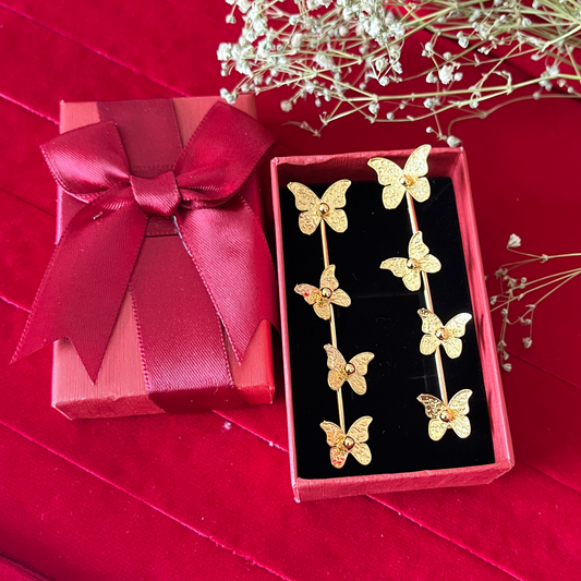 Gold Butterfly Earring