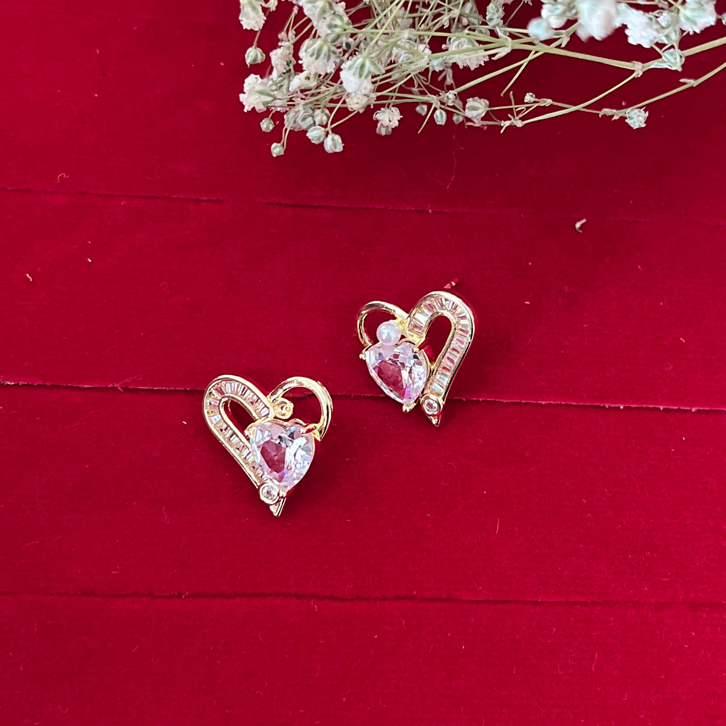Diamond Heart Studs Earring