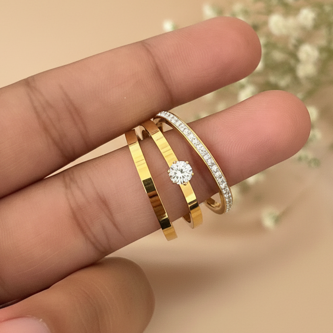 Set of 3 Stackable Ring