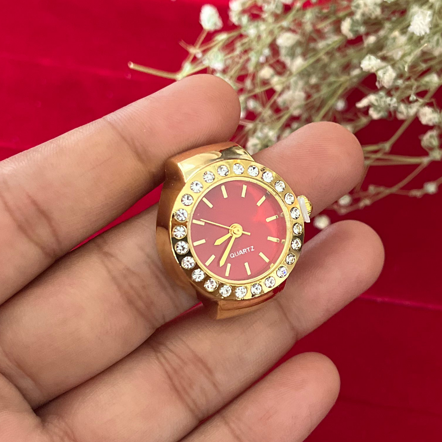 Red Dial Watch Ring
