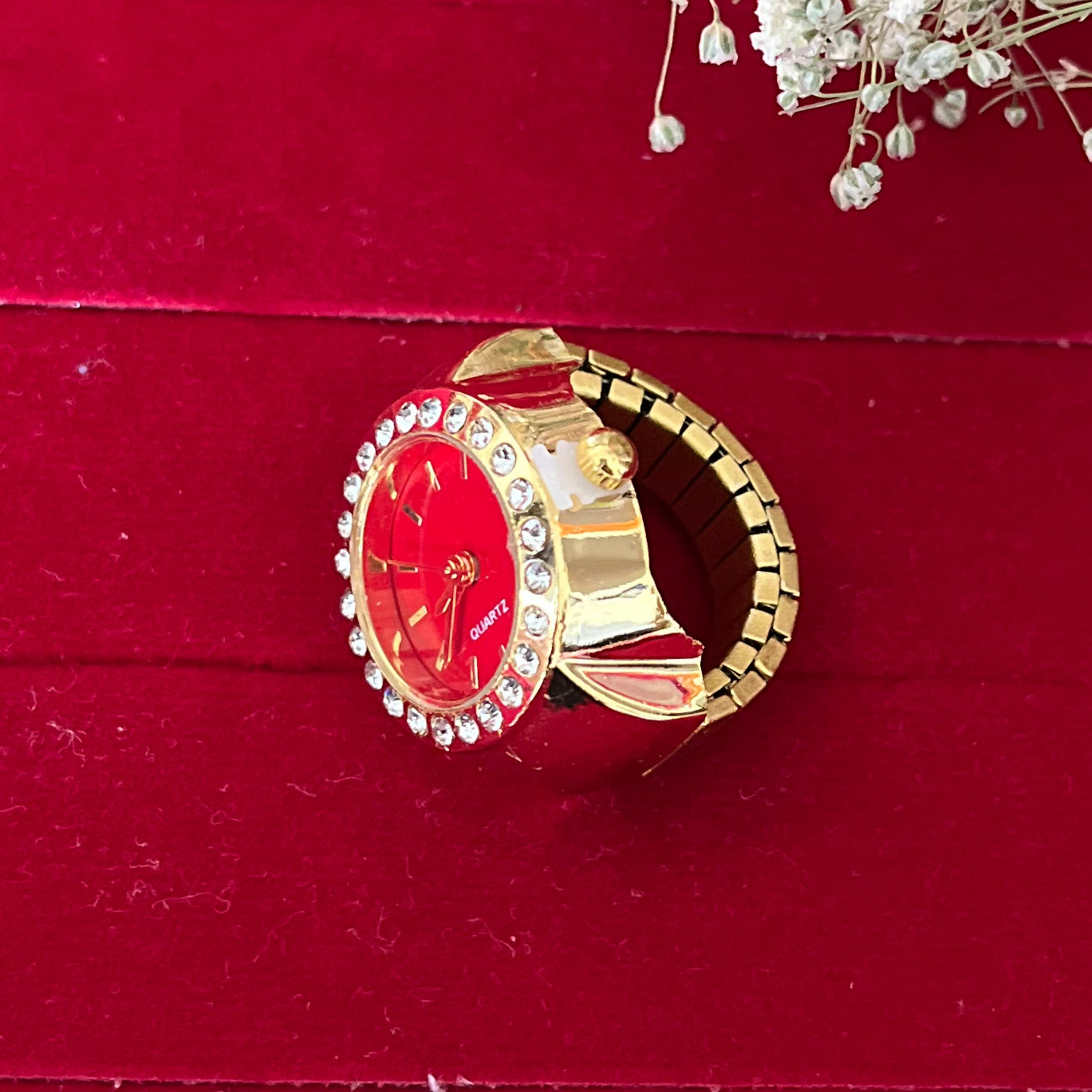 Red Dial Watch Ring