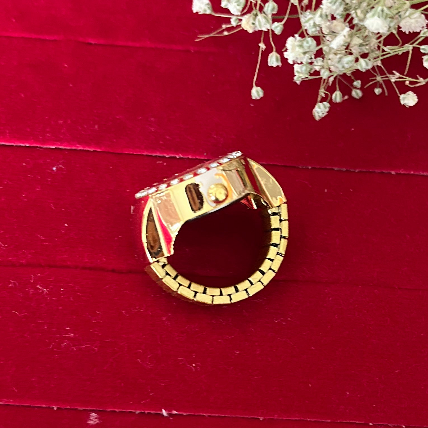 Red Dial Watch Ring