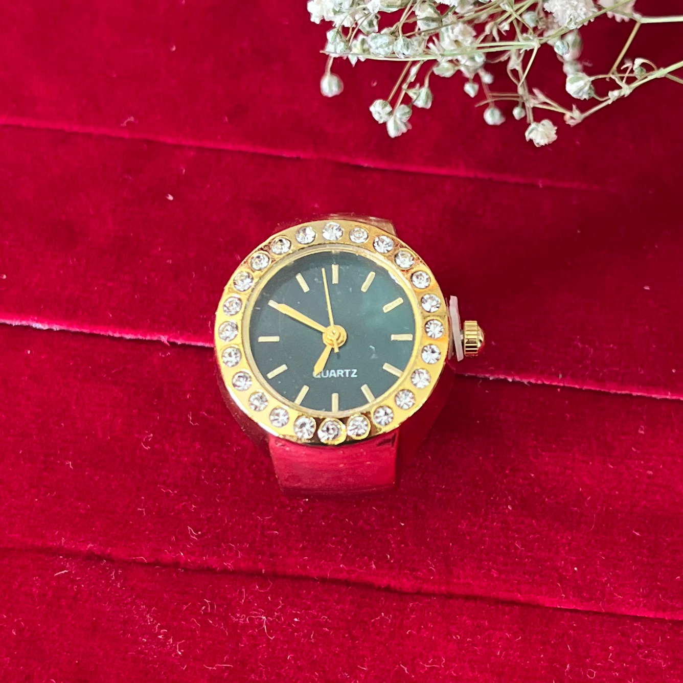 Green Dial Watch Ring