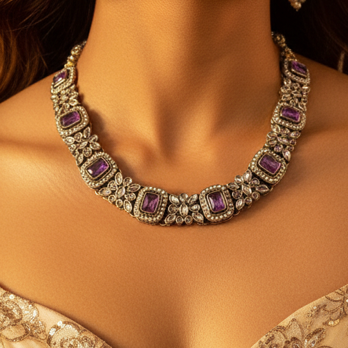 Levender Sleek Necklace Set