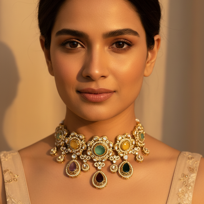 Monalisa Stone Brand Inspired Necklace Set