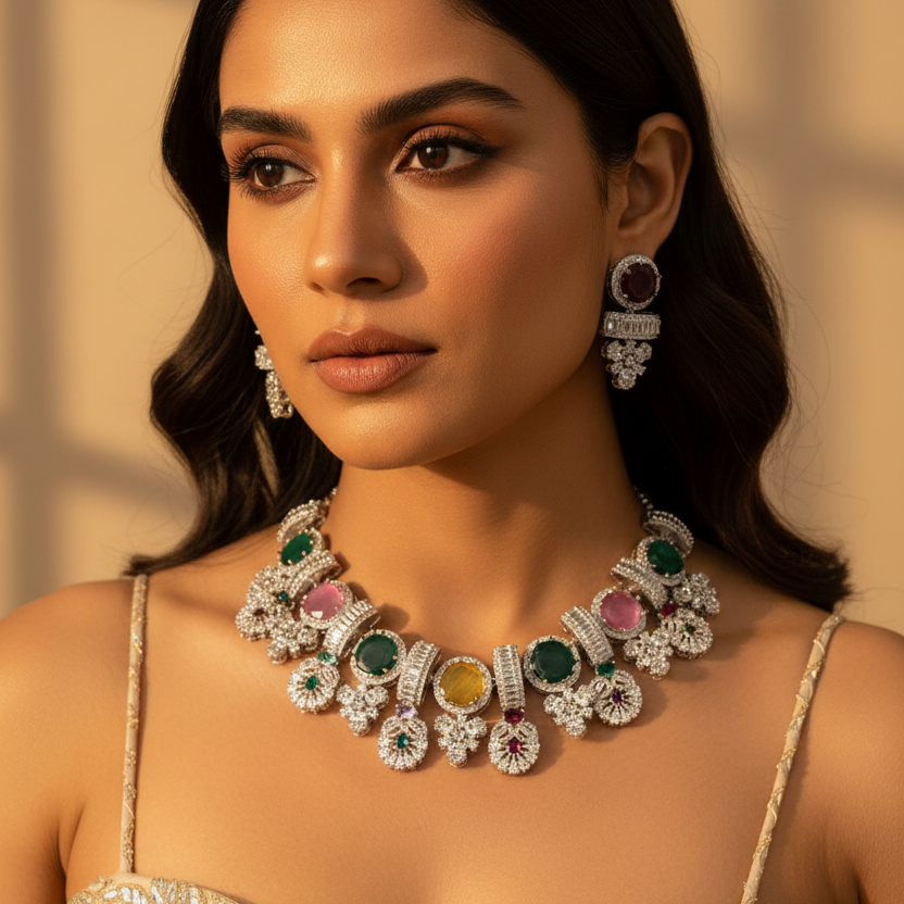 Monalisa Stone Necklace Set