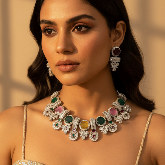 Monalisa Stone Necklace Set