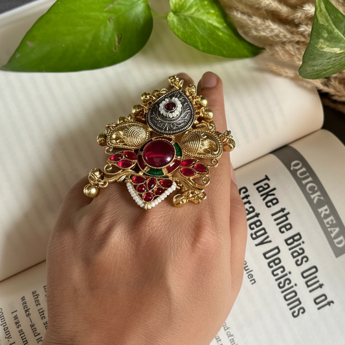 Dual Tone Statement Ring
