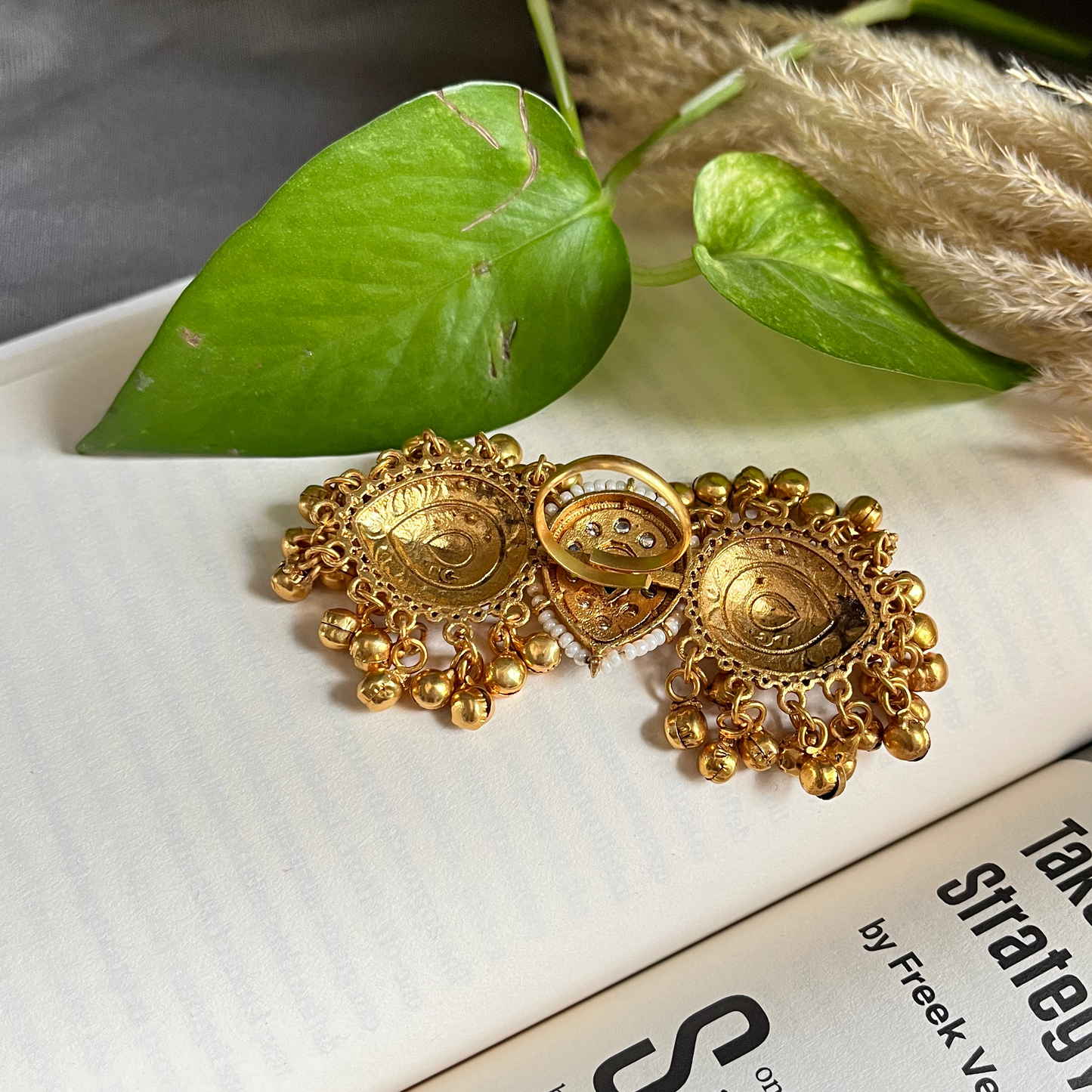 Kashmiri Ghungroo Statement Ring