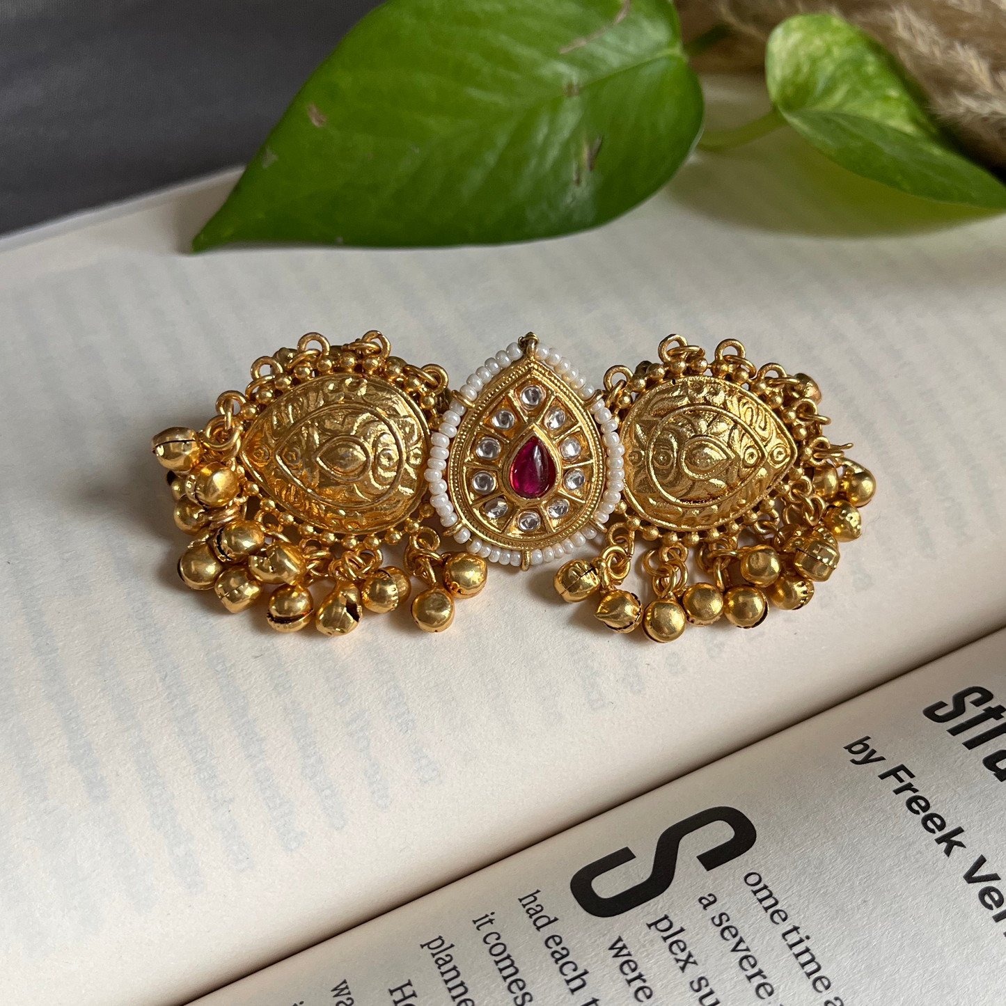 Kashmiri Ghungroo Statement Ring