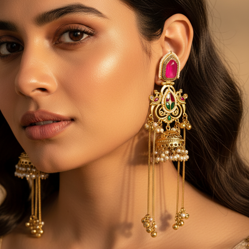 Kashmiri Jhumka Earrings