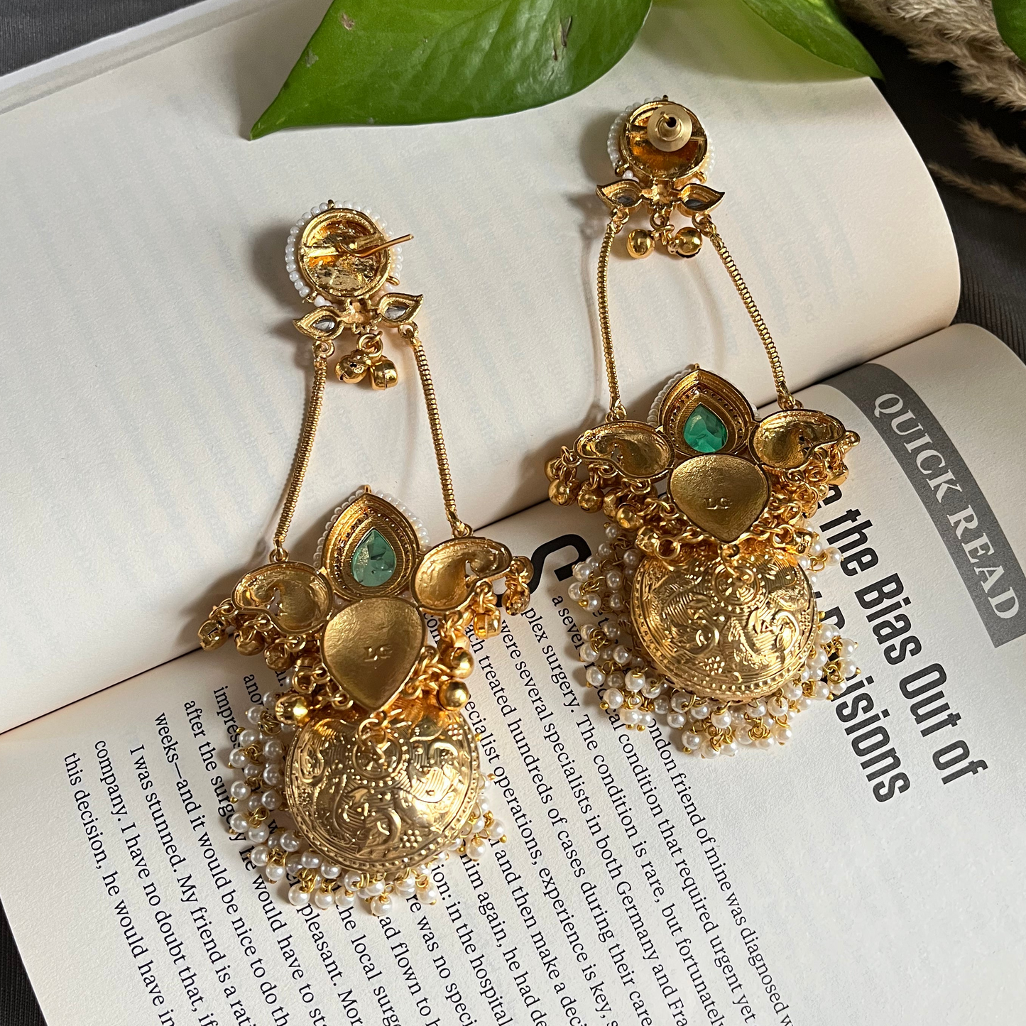 Drop Jhumka Kashmiri Earrings