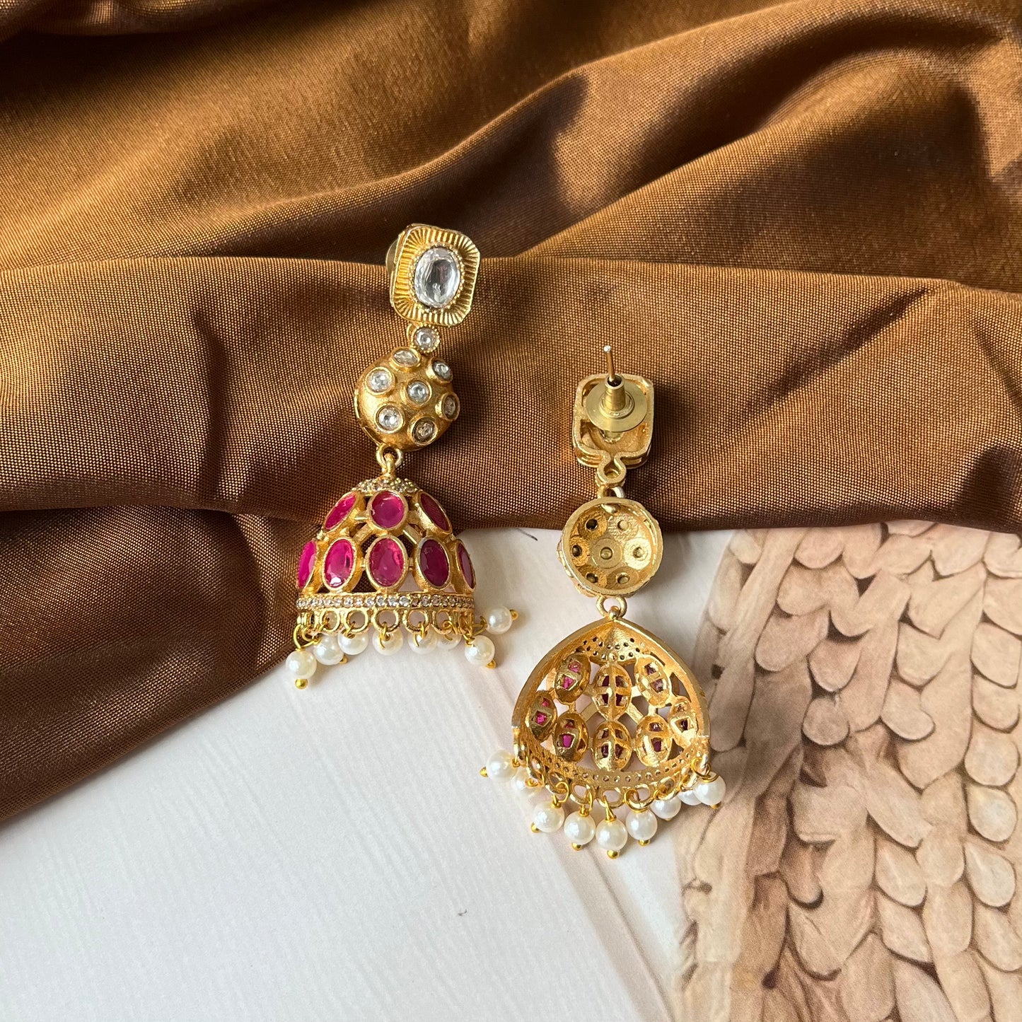 Kundan Jhumkas Earring