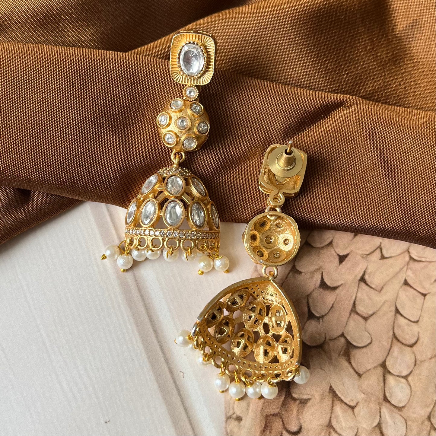Kundan Jhumkas Earring