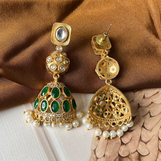 Kundan Jhumkas Earring