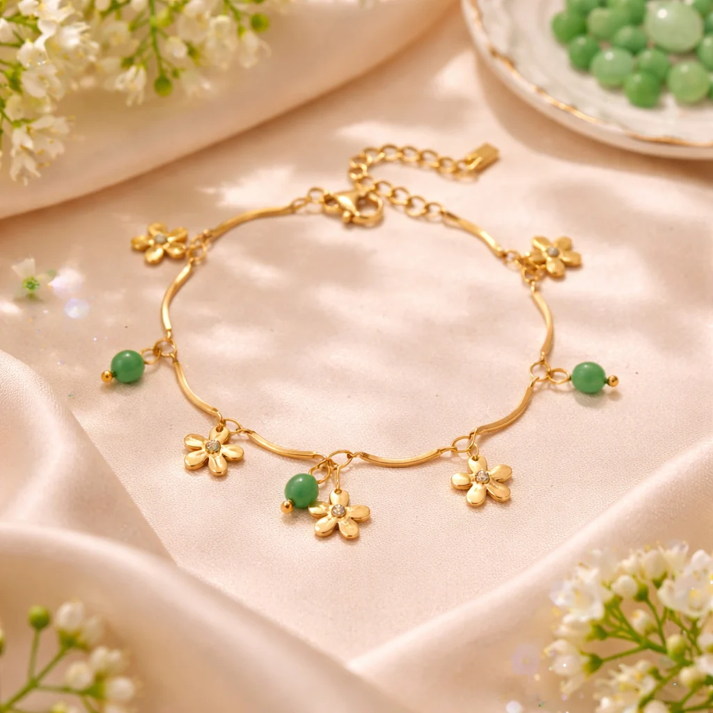 Flora Wavy Chain Bracelet