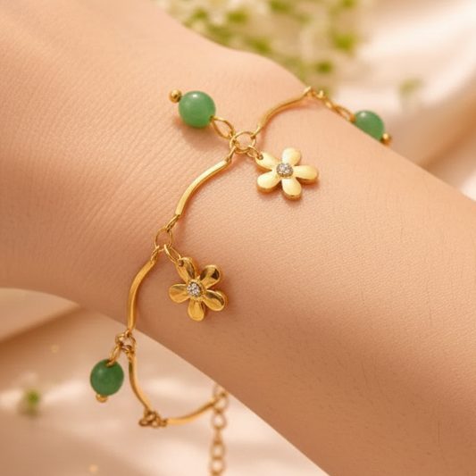 Flora Wavy Chain Bracelet