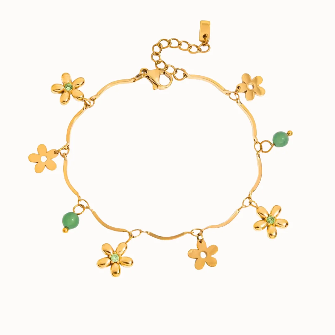 Flora Wavy Chain Bracelet