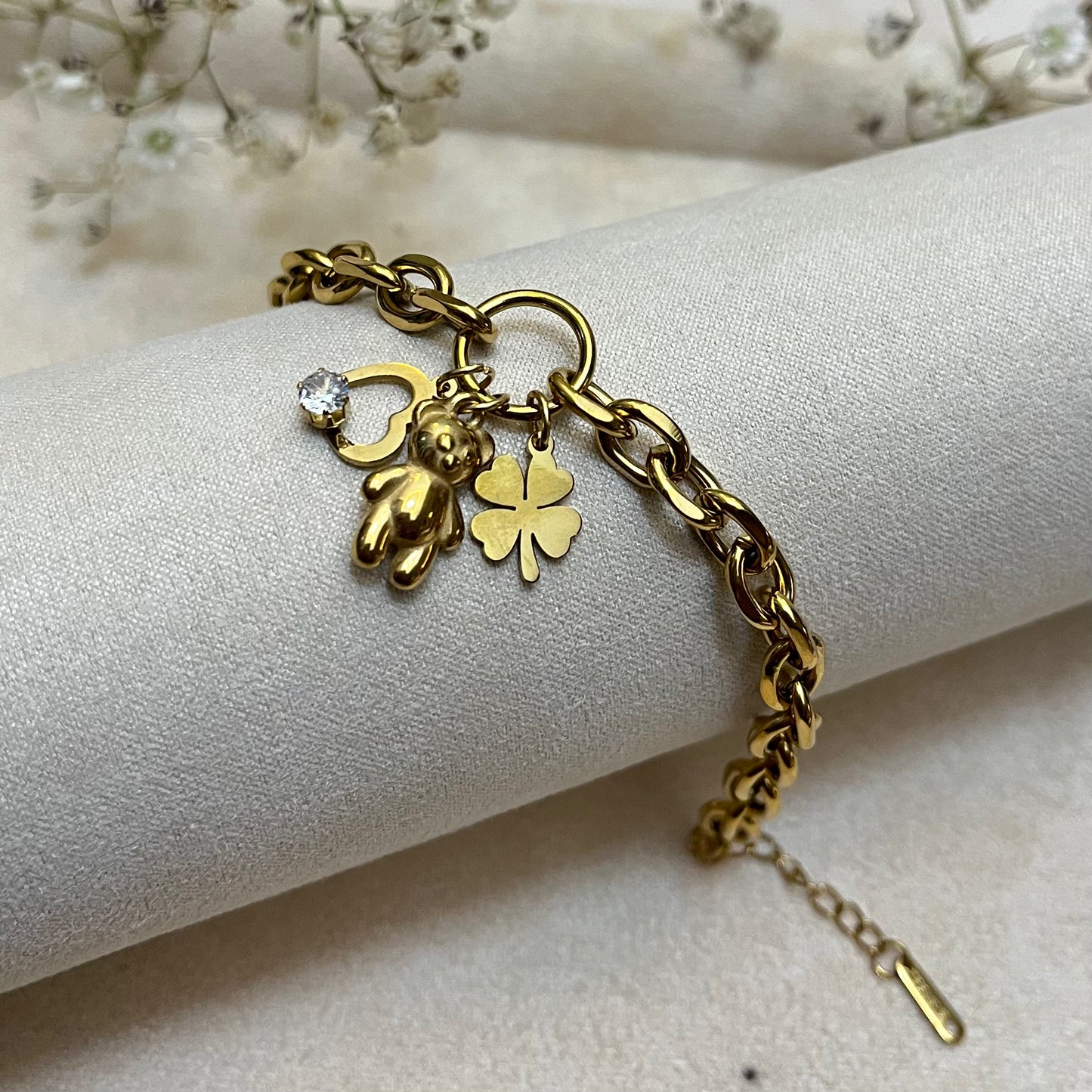 Doll Clover Chain Bracelet