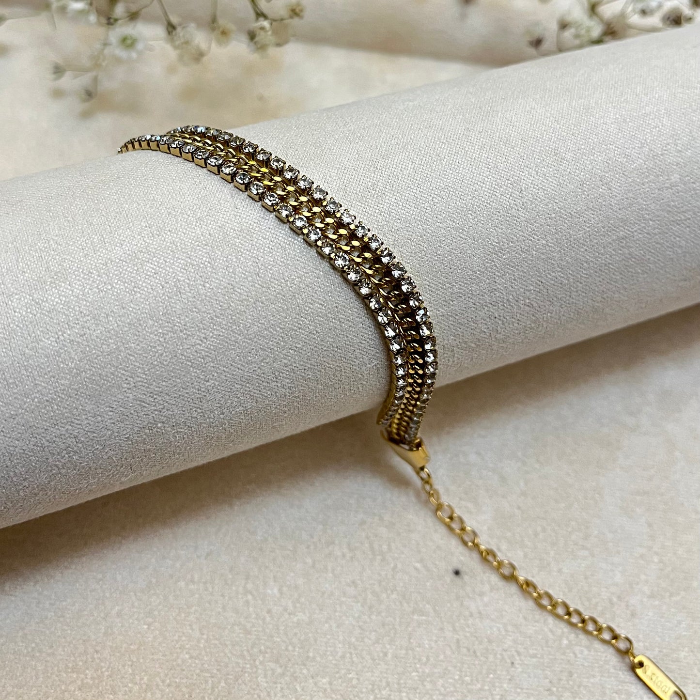 3 Layer Tennis Chain Bracelet