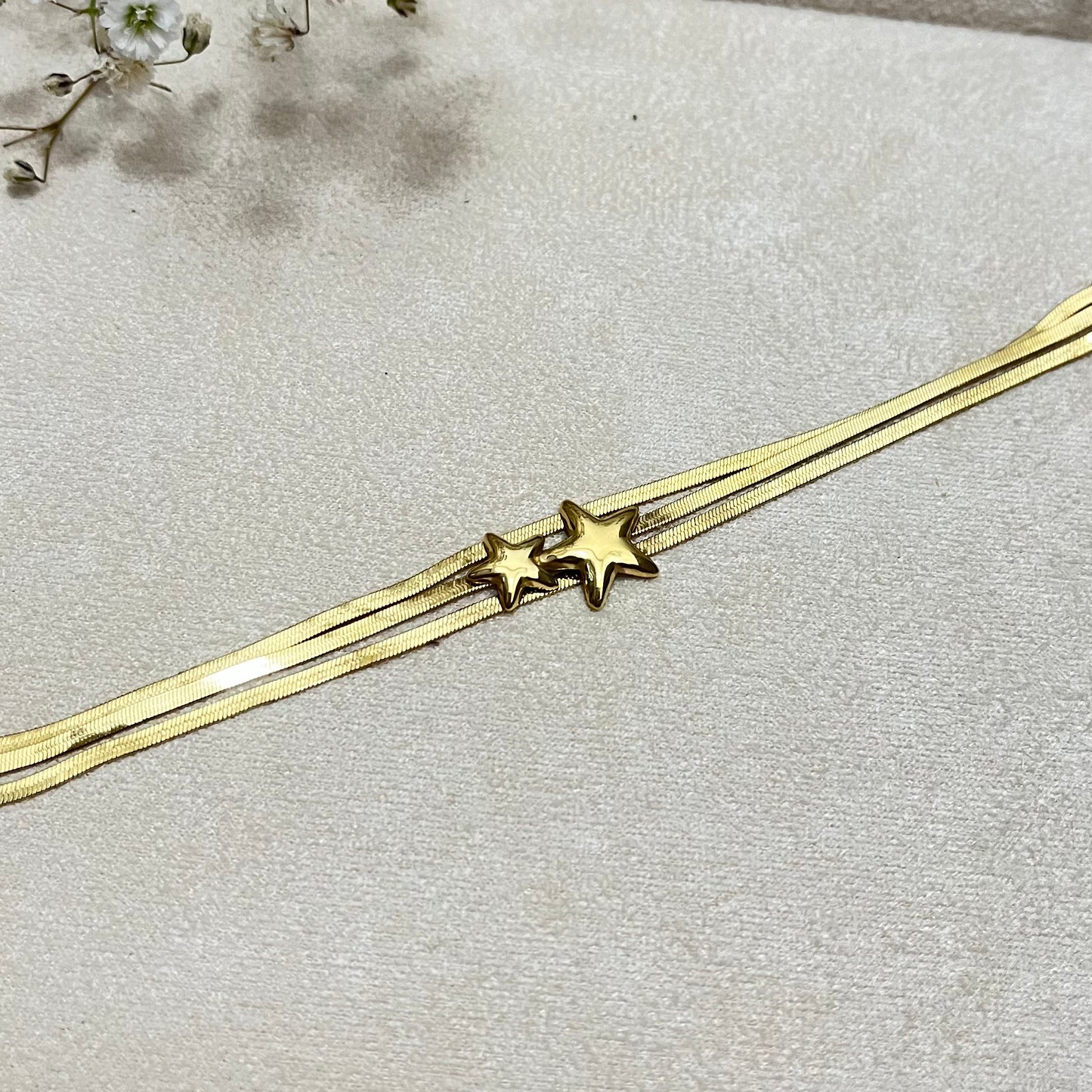 Star Gold Chain Bracelet