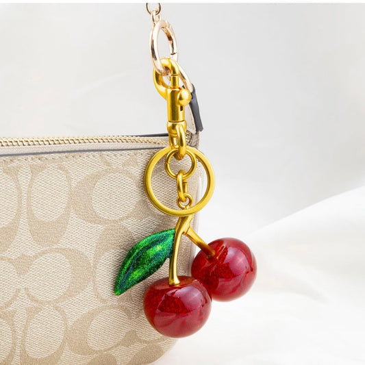 Cherry Keychain Bag Charm